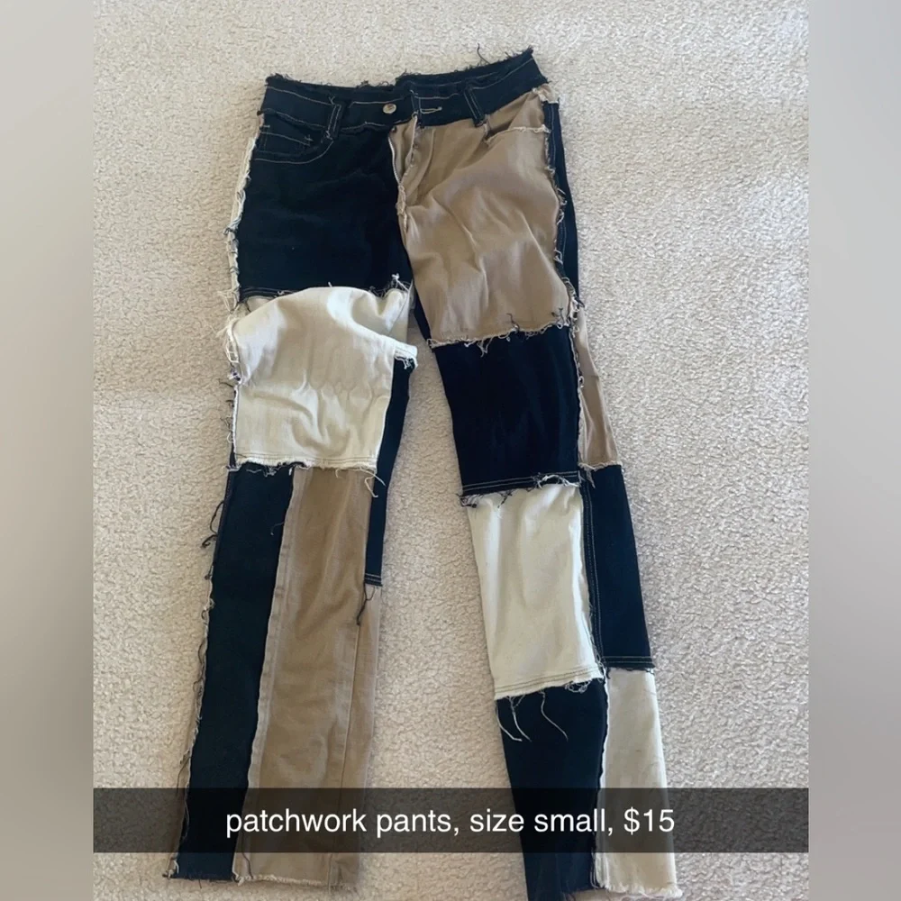patchwork pants - Picture 1 of 1
